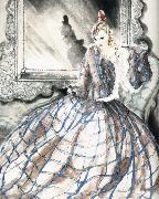 Louis Lcart A woman wearing a skirt oil painting artist